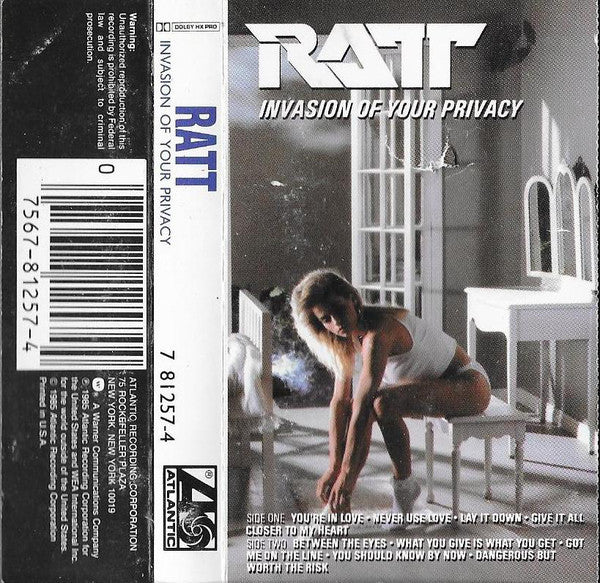 Ratt : Invasion Of Your Privacy (Cass, Album, Dol)