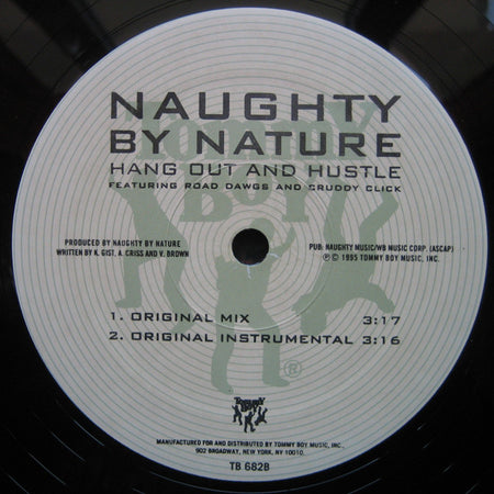 Naughty By Nature : Feel Me Flow / Hang Out And Hustle (12")