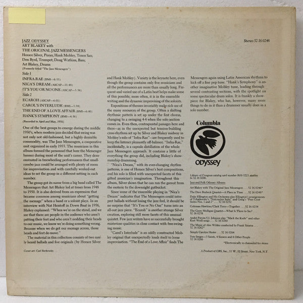 Art Blakey & The Jazz Messengers : Art Blakey With The Original Jazz Messengers (LP, Album, RE, Pit)