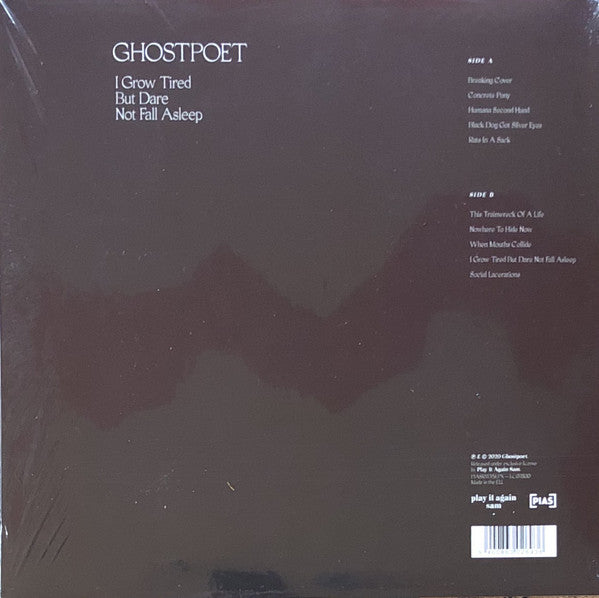 Ghostpoet : I Grow Tired But Dare Not Fall Asleep (LP, Album)