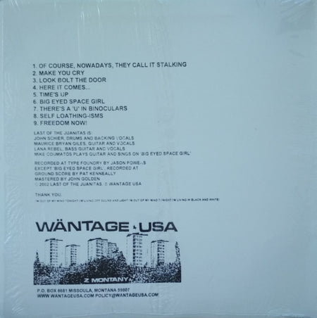 Last Of The Juanitas : Time's Up (12", Whi)