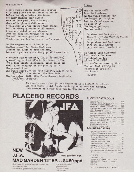 JFA* : Mad Garden E.P. (12", EP)