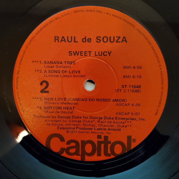 Raul De Souza : Sweet Lucy (LP, Album, Win)