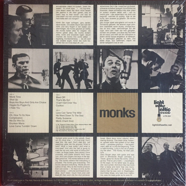 The Monks : Black Monk Time (2xLP, Album, RE, RM)