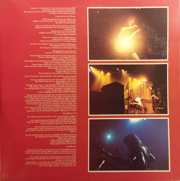 Rush : Exit...Stage Left (2xLP, Album, RP, Car)