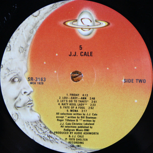 J.J. Cale : 5 (LP, Album, Glo)