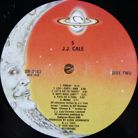 J.J. Cale : 5 (LP, Album, Glo)