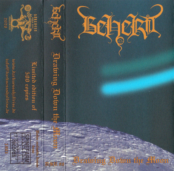 Beherit : Drawing Down The Moon (Cass, Album, Ltd, RE)