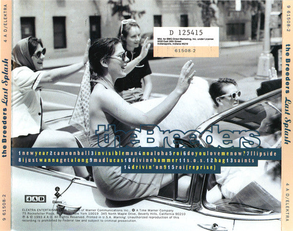 The Breeders : Last Splash (CD, Album, Club, SRC)