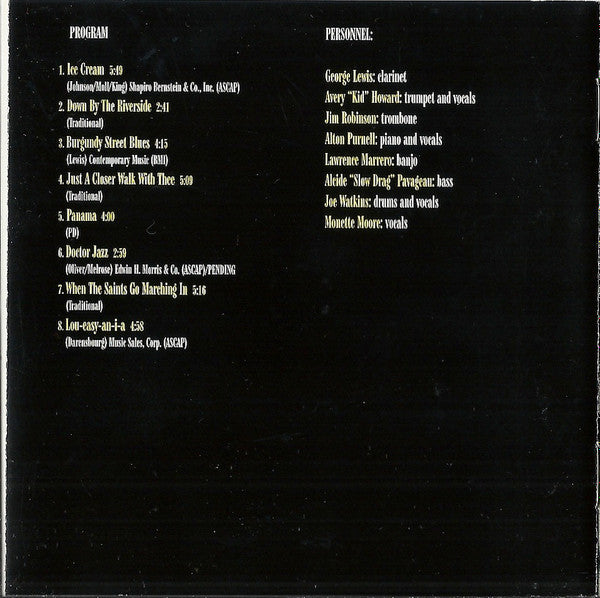 George Lewis (2) : Jazz Funeral In New Orleans (CD, Album, RE, RM)