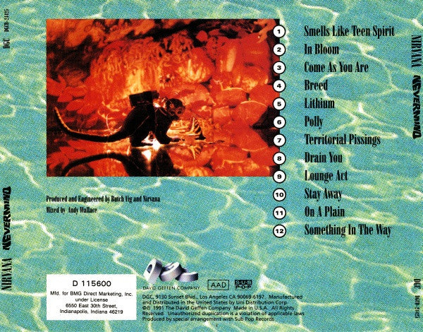 Nirvana : Nevermind (CD, Album, Club, BMG)