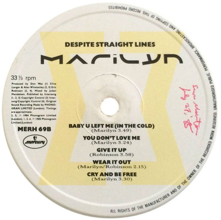 Marilyn : Despite Straight Lines (LP, Album)