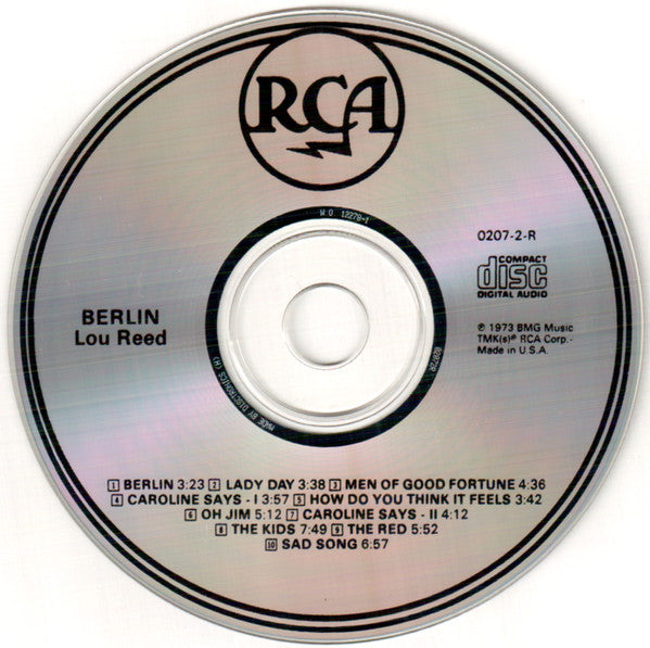 Lou Reed : Berlin (CD, Album, RE, RM)
