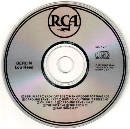 Lou Reed : Berlin (CD, Album, RE, RM)