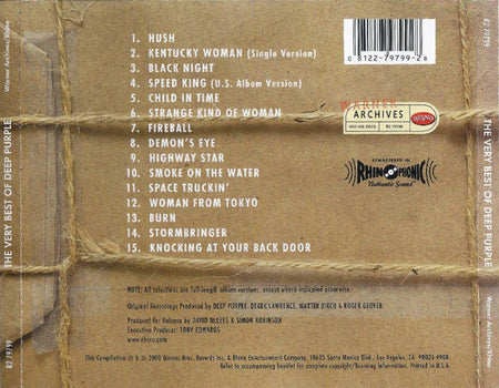Deep Purple : The Very Best Of Deep Purple (CD, Comp, RE, RM)