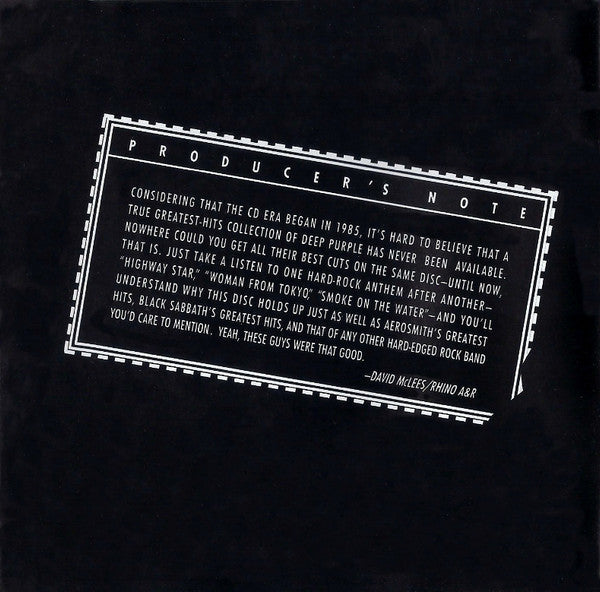 Deep Purple : The Very Best Of Deep Purple (CD, Comp, RE, RM)