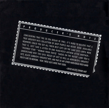 Deep Purple : The Very Best Of Deep Purple (CD, Comp, RE, RM)