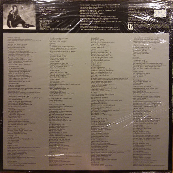 Patrice Rushen : Straight From The Heart (LP, Album, SP )