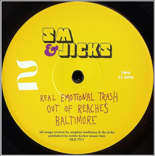 Stephen Malkmus & The Jicks : Real Emotional Trash (LP + LP, S/Sided, Etch + Album)
