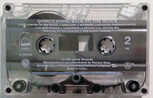 Quincy Jones : Back On The Block (Cass, Album, SR,)