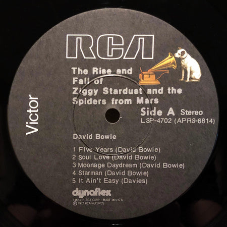 David Bowie : The Rise And Fall Of Ziggy Stardust And The Spiders From Mars (LP, Album, RP)