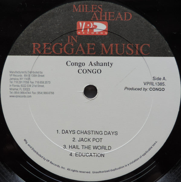 The Congos : Congo Ashanti (LP, Album, RE)