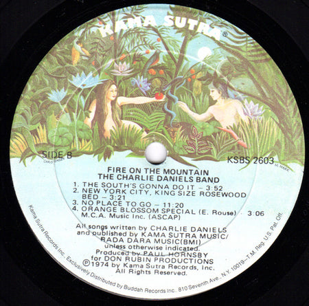 The Charlie Daniels Band : Fire On The Mountain (LP, Album, Son)