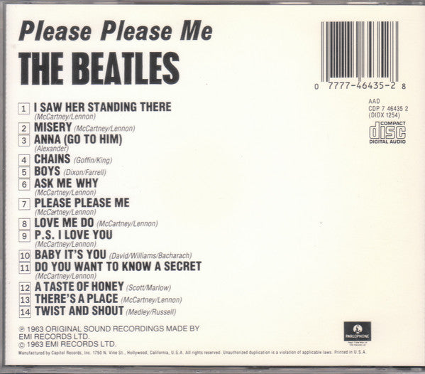 The Beatles : Please Please Me (CD, Album, Mono, RE, AR )