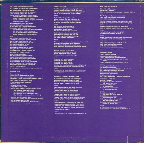 Steve Goodman : Steve Goodman (LP, Album, Mon)