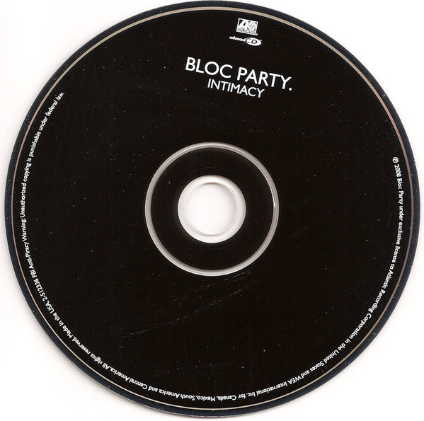 Bloc Party : Intimacy (CD, Album, Enh)