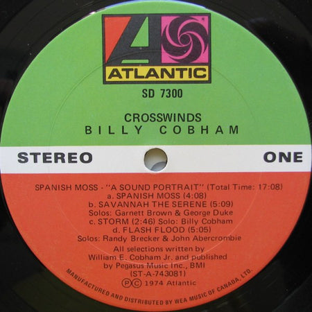 Billy Cobham : Crosswinds (LP, Album)