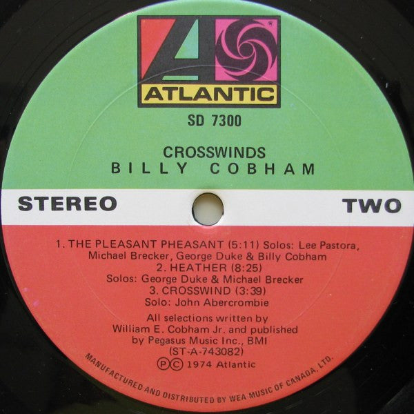 Billy Cobham : Crosswinds (LP, Album)