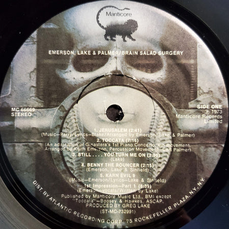 Emerson, Lake & Palmer : Brain Salad Surgery (LP, Album)