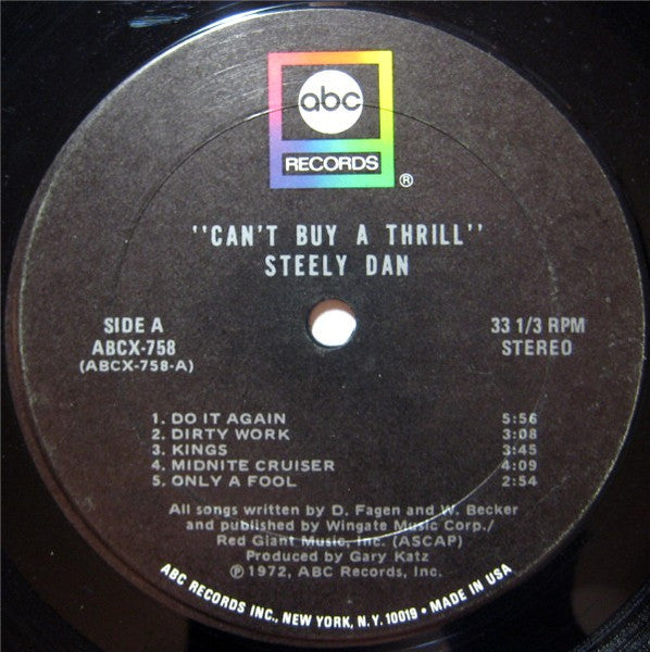 Steely Dan : Can't Buy A Thrill (LP, Album, Ter)
