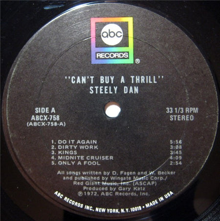 Steely Dan : Can't Buy A Thrill (LP, Album, Ter)