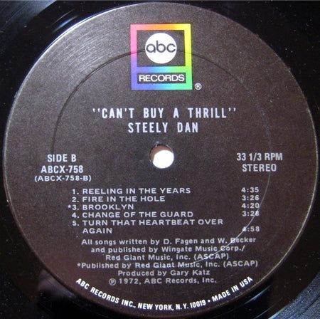 Steely Dan : Can't Buy A Thrill (LP, Album, Ter)