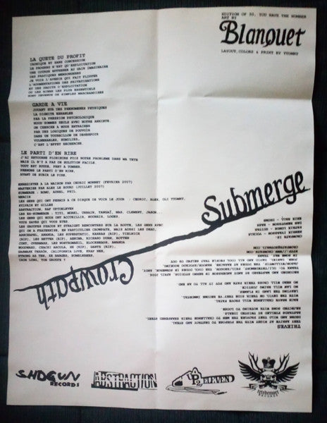 Crowpath / Submerge (3) : Crowpath / Submerge (7", EP, Ltd)