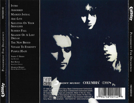 Coroner : Punishment For Decadence (CD, Album, RE, RM)