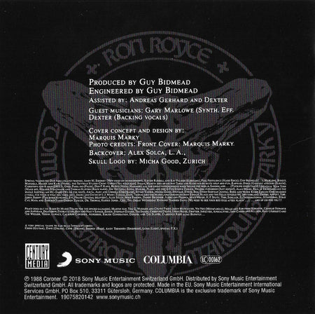 Coroner : Punishment For Decadence (CD, Album, RE, RM)
