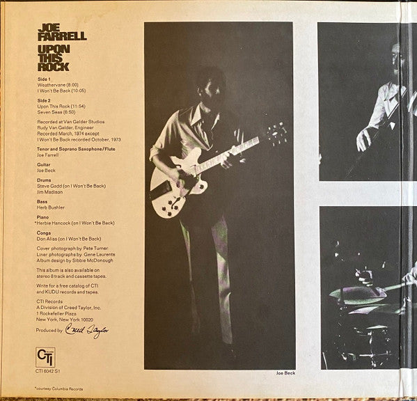 Joe Farrell : Upon This Rock (LP, Album, Pit)