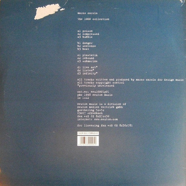 Marco Carola : The 1000 Collection (2x12", Comp, Ltd)