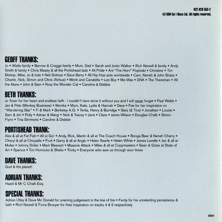 Portishead : Dummy (CD, Album, RP, Son)