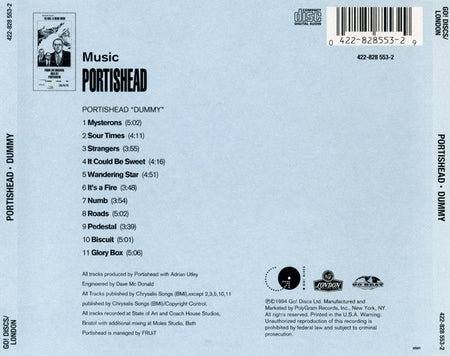 Portishead : Dummy (CD, Album, RP, Son)