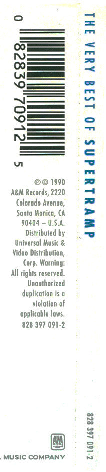 Supertramp : The Very Best Of Supertramp (CD, Comp, RE, RM)