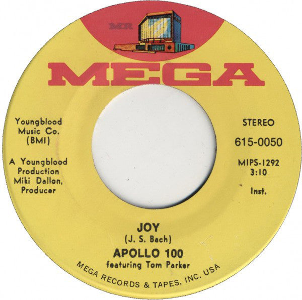 Apollo 100 Featuring Tom Parker : Joy (7", Single, Sup)