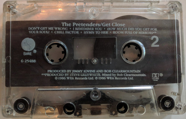 The Pretenders : Get Close (Cass, Album, Club)