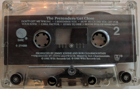The Pretenders : Get Close (Cass, Album, Club)