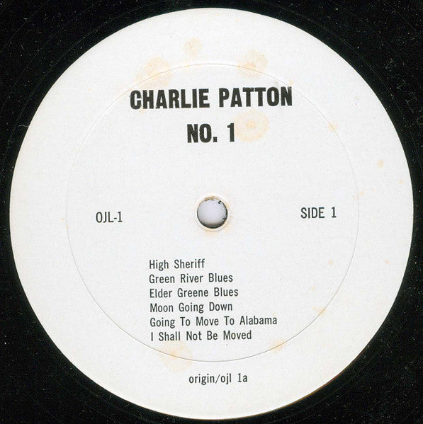 Charley Patton : The Immortal Charlie Patton Number 1 (LP, Comp)