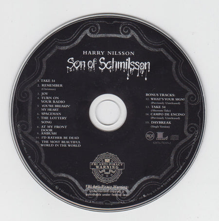 Harry Nilsson : Son Of Schmilsson (CD, Album, RE, RM)
