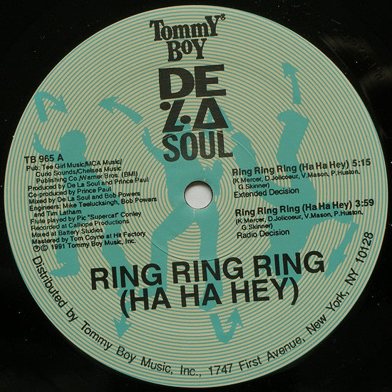 De La Soul : Ring Ring Ring (Ha Ha Hey) (12")
